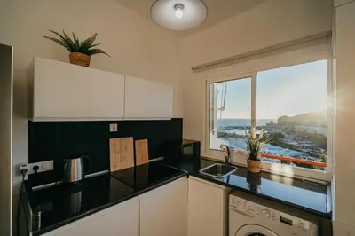 Una cocina o zona de cocina en El Libre - Ocean View Apartment