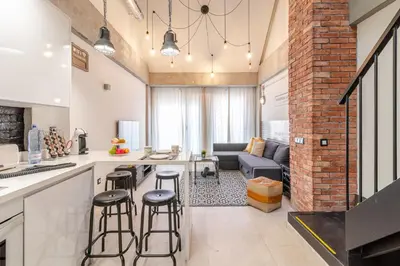 Zona de estar de Apartamentos Marina Suites