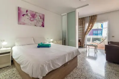 Cama o camas de una habitación en Bonamar