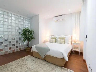 Cama o camas de una habitación en City Family Ciudad Jardín