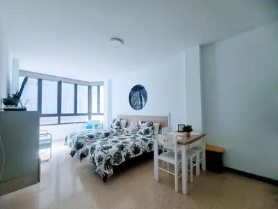 Cama o camas de una habitación en VV Canteras Beach Paradise 