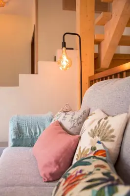 Cama o camas de una habitación en The Wooden House VV
