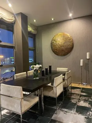 Zona de estar de Luxury Family Beachfront Apartment