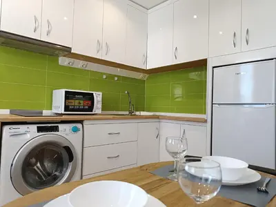 Una cocina o zona de cocina en koka vacations 308 Playa del inglés