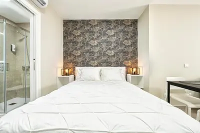 Cama o camas de una habitación en City and Beach Home, Las Canteras