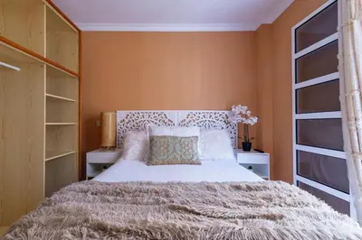 Cama o camas de una habitación en La Garita Vista azul