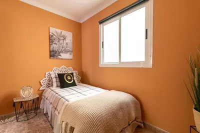Cama o camas de una habitación en La Garita Vista azul