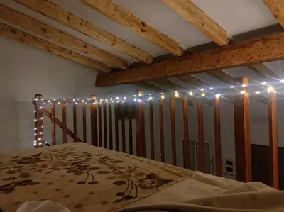 Cama o camas de una habitación en La Cabañita
