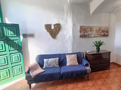 Zona de estar de Casa Cueva Barranco Hondo