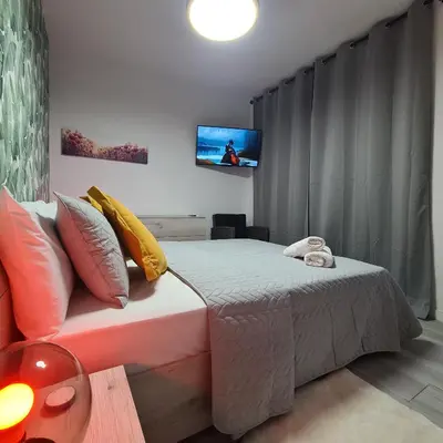 Cama o camas de una habitación en Apartamento Playa Chica
