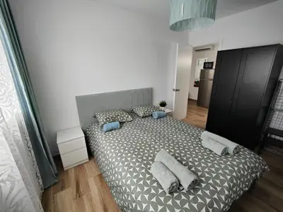 Cama o camas de una habitación en The Sound Of Ocean Waves
