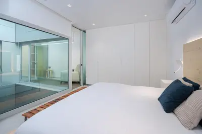 Cama o camas de una habitación en Fahana Las Canteras