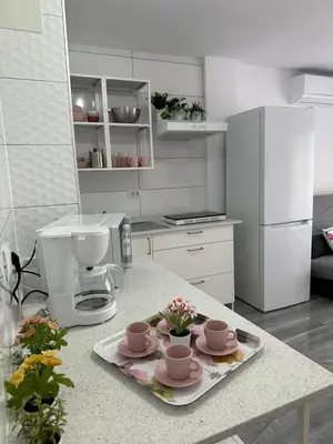 Una cocina o zona de cocina en Apto Sol y Mar