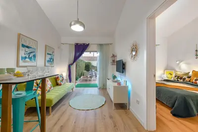 Zona de estar de Bungalow Arcos 97