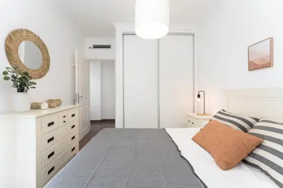 Cama o camas de una habitación en Doña Juana 4