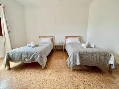 Cama o camas de una habitación en Tenteniguada Enjoy Nature Villa