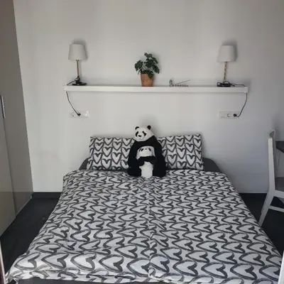 Cama o camas de una habitación en Bungalow Verdemar Maspalomas