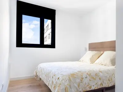 Cama o camas de una habitación en Apartment Abora with Pool, Gym and Free Parking