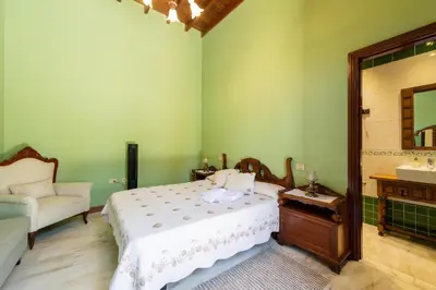 Cama o camas de una habitación en Villa la Atlantida