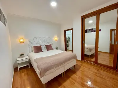 Cama o camas de una habitación en Las Canteras View Home