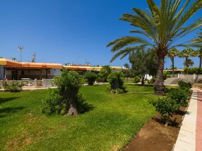 Jardín al aire libre en Bungalow en Playa del Inglés