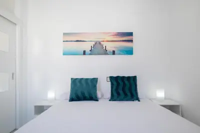 Cama o camas de una habitación en Brisa del Mar - Spectacular sea views from the accommodation