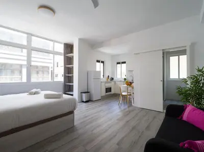 Cama o camas de una habitación en Canteras Sand Reef By CanariasGetaway