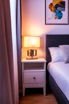 Cama o camas de una habitación en LOFT en zona Puerto Las Palmas de Gran Canaria