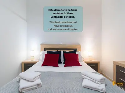 Cama o camas de una habitación en 2 mins from Beach - Workstations - Parking - Bikes