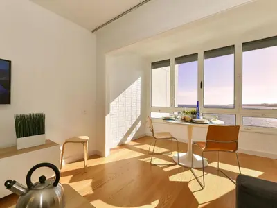 Zona de estar de Nice apartment with balcony
