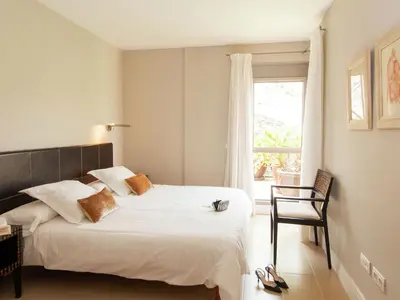 Cama o camas de una habitación en Belvilla by OYO Vibrant Villa with Swimming Pool