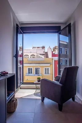 Zona de estar de Susa Cosi Canteras Apartment