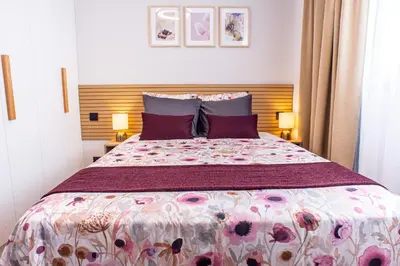 Cama o camas de una habitación en Susa Cosi Canteras Apartment