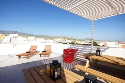 Un balcón o terraza de Fuche 11 Apartamentos a 10 minutos del Aeropuerto
