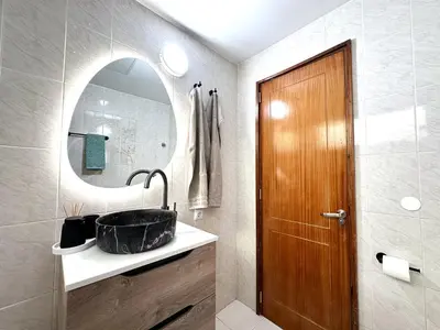 Un baño de Las Dunas DM sea view