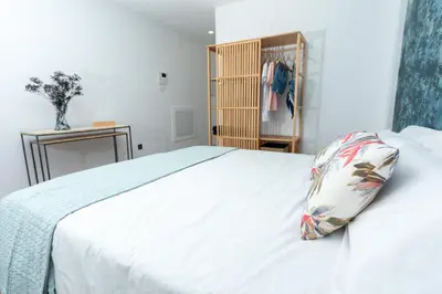 Cama o camas de una habitación en Canteras Beach Crush