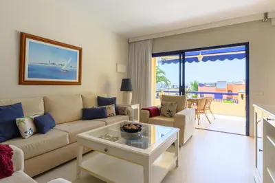 Zona de estar de Duplex Meloneras Terrace with views