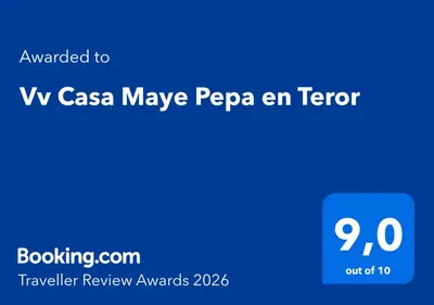 Certificado, premio, señal o documento que está expuesto en Vv Casa Maye Pepa en Teror