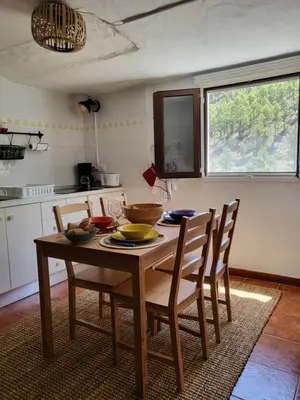Una cocina o zona de cocina en Casa Rural LOS PINARES El Juncal de TEJEDA