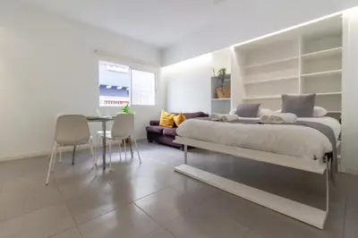 Cama o camas de una habitación en Vespucio Canteras By CanariasGetaway
