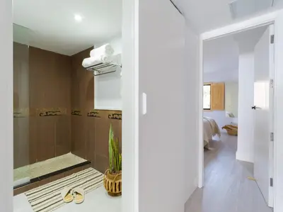 Un baño de Apartamento Primera Línea de Playa
