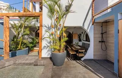 Jardín al aire libre en Casa Atlantica Agaete