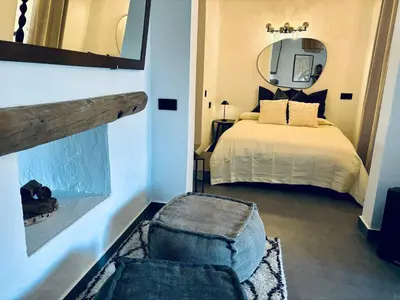 Cama o camas de una habitación en Casa Atlantica Agaete