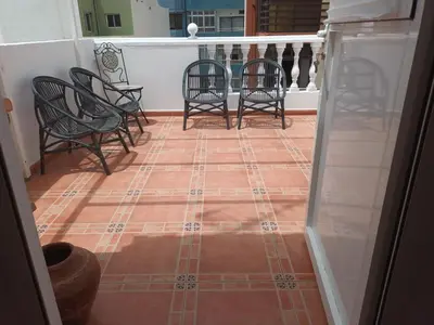 Un balcón o terraza de As de guía, playa de las canteras Vv