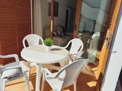 Zona de estar de Los Balandros 104 with terrace by SunHousesCanarias