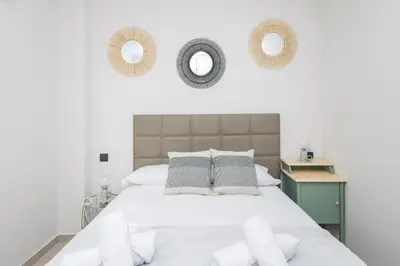 Cama o camas de una habitación en 2BR New Pretty Home next to Las Canteras Beach