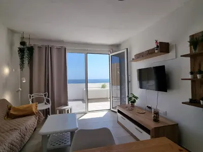 Una televisión o centro de entretenimiento en LA CASA DEL MAR