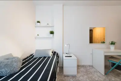 Cama o camas de una habitación en Las Palmas Central Rooms