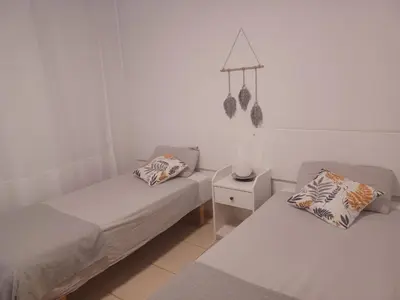 Cama o camas de una habitación en Apartamento en Puerto Rico,Mogan