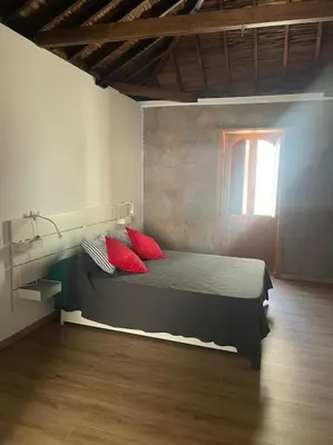 Cama o camas de una habitación en Apartamento Mirador del Almendro